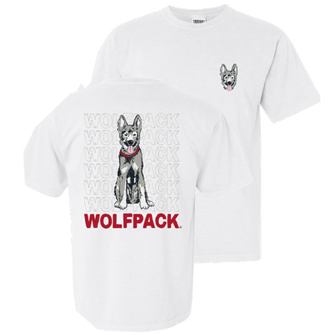 NC State Wolfpack Comfort Colors White Tuffy III T-Shirt