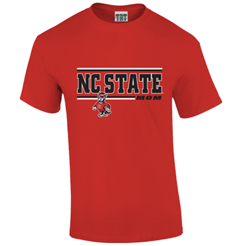 NC State Wolfpack TRT Red Strutting Wolf Mom T-Shirt