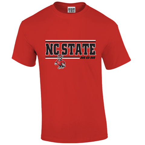 NC State Wolfpack TRT Red Strutting Wolf Mom T-Shirt