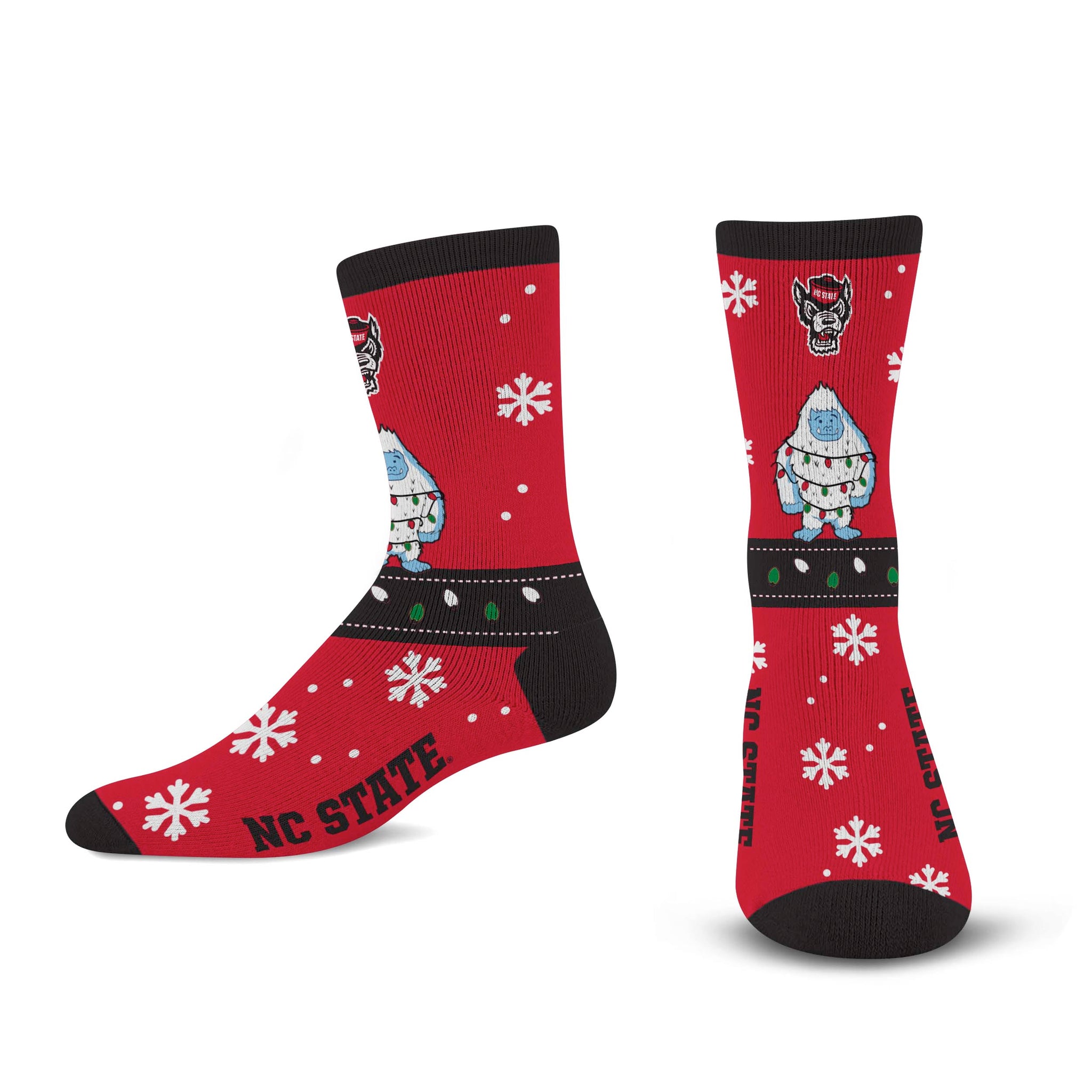 NC State Wolfpack Sweater Yeti Socks