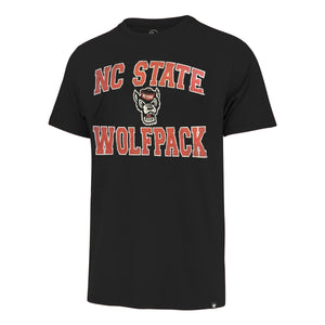 NC State Wolfpack '47 Brand Flint Black Union Arch Wolfhead T-Shirt