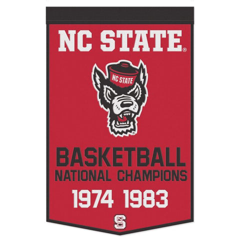 NC State Wolfpack Wincraft 24x38 Basketball National Champions Wool Banner