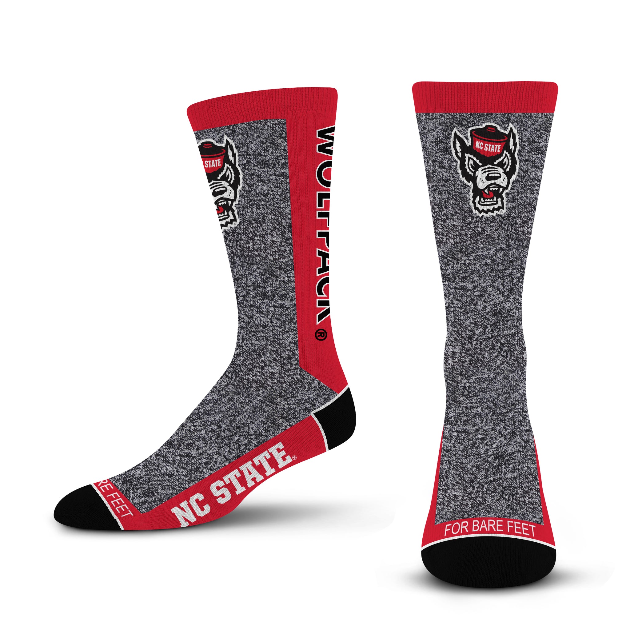 NC State Wolfpack Marble Wolfhead MVP Socks