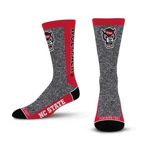 NC State Wolfpack Marble Wolfhead MVP Socks