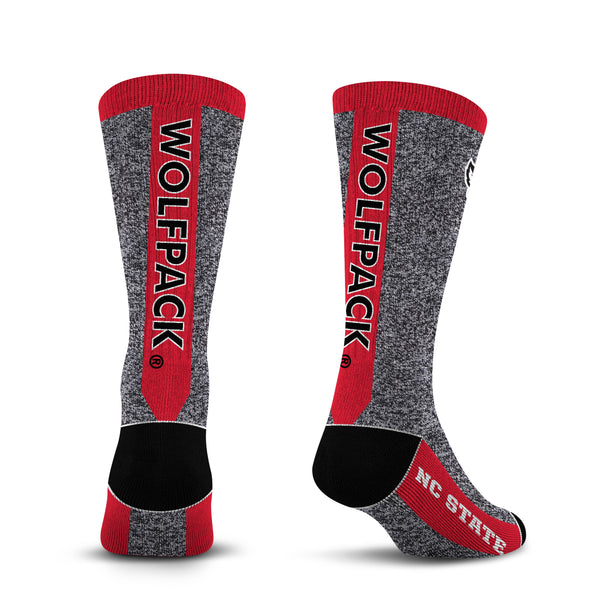 NC State Wolfpack Marble Wolfhead MVP Socks