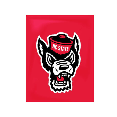 NC State Wolfpack Red Wolfhead 11x16 Double Sided Garden Flag