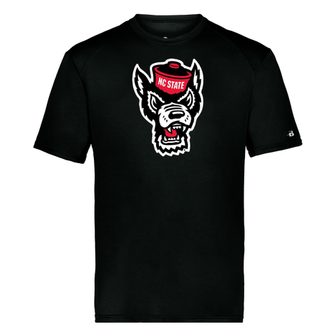 NC State Wolfpack Black Wolfhead Softlock Performance T-Shirt