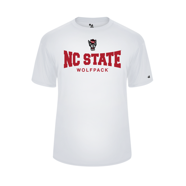 NC State Wolfpack White Wolfhead Softlock Performance T-Shirt