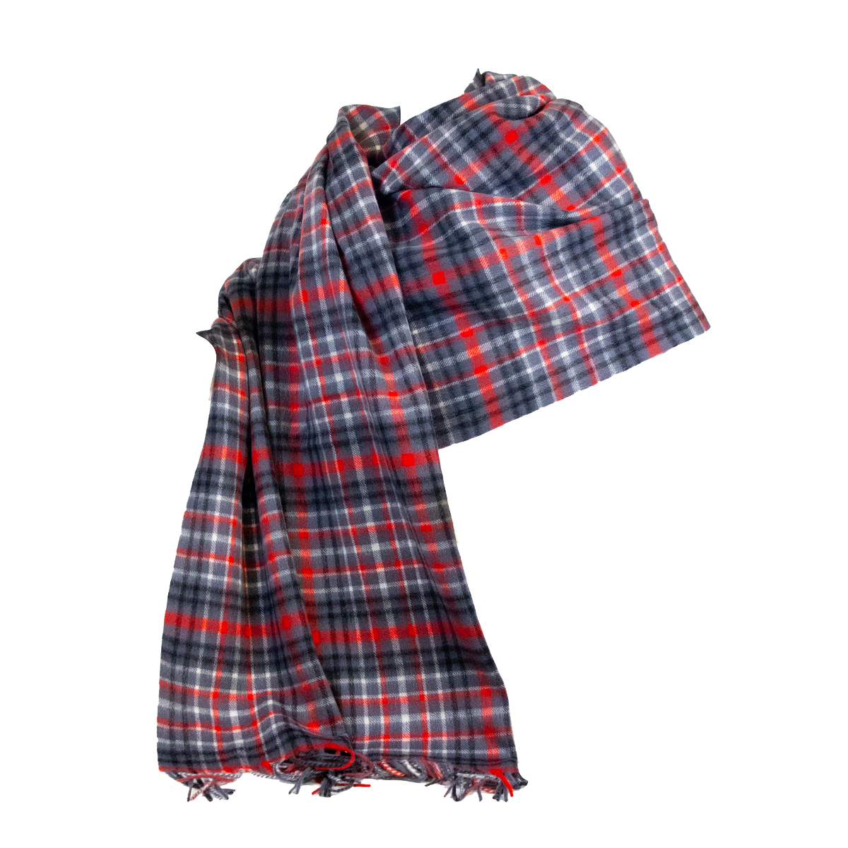 NC State Wolfpack Lambswool Tartan Plaid Stole/Blanket Scarf