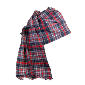 NC State Wolfpack Lambswool Tartan Plaid Stole/Blanket Scarf