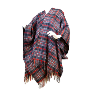 NC State Wolfpack Lambswool Tartan Plaid Cape