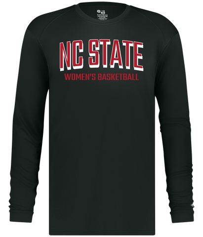 NC State Wolfpack Women's Basketball Black Long Sleeve Performance T-Shirt