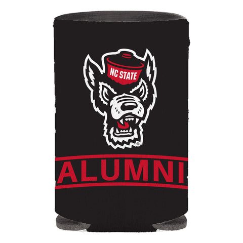 NC State Wolfpack Wolfhead Alumni Black Can Koozie