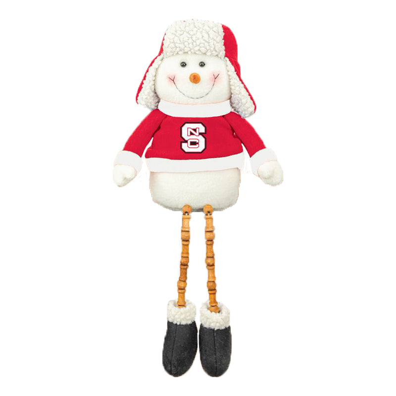 NC State Wolfpack Block S Bead Leg Snowman