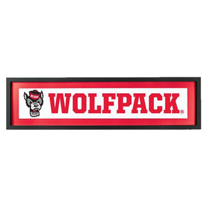 NC State Wolfpack 28"x7.5" Wide Sign