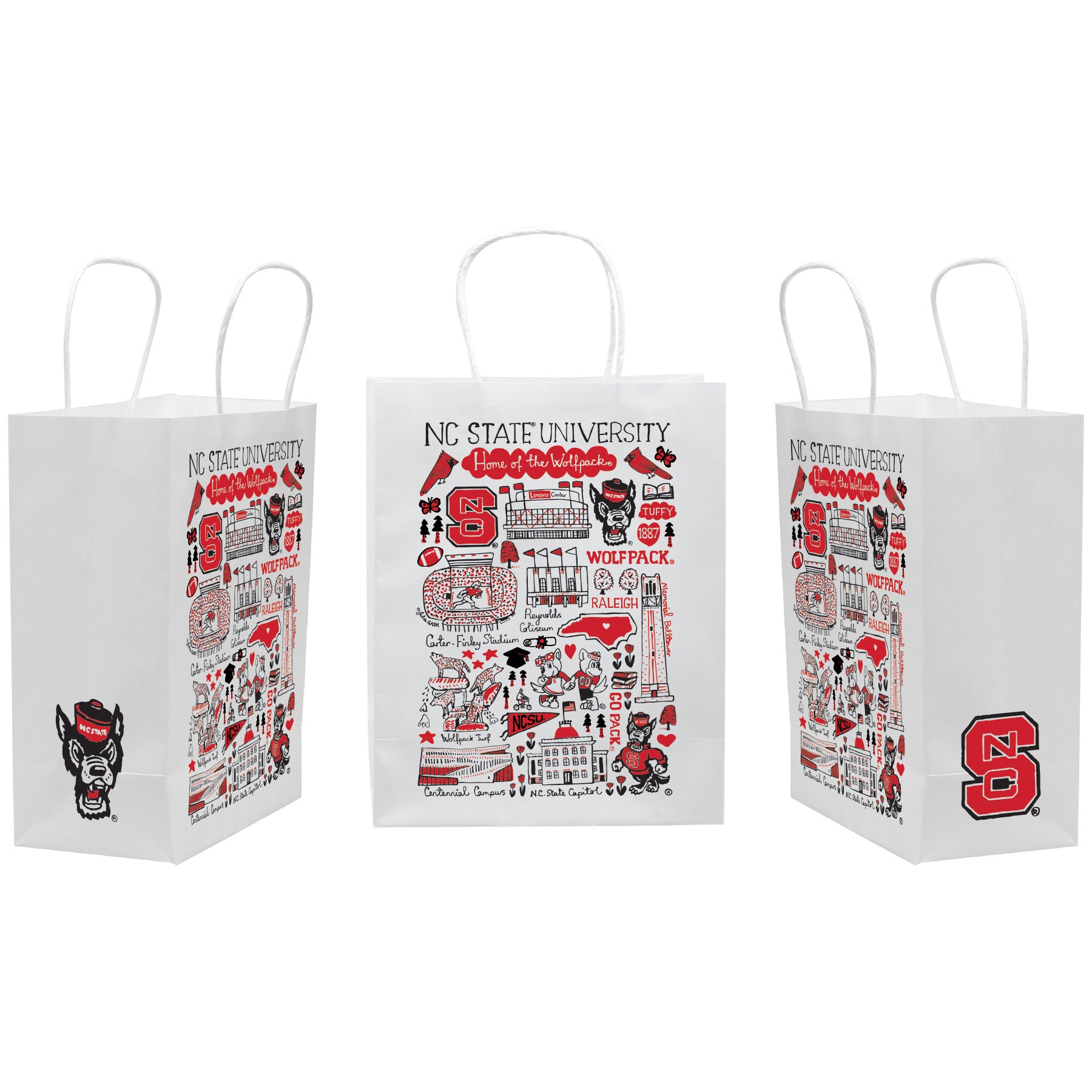 NC State Wolfpack Julia Gash Landmarks Gift Bag
