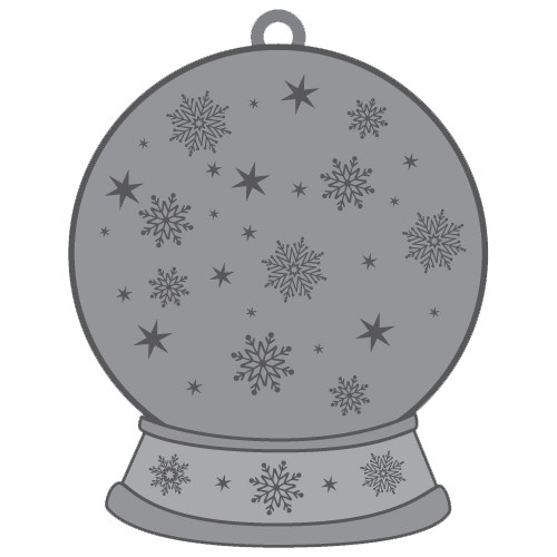 NC State Wolfpack Pewter Snow Globe Bell Tower Ornament
