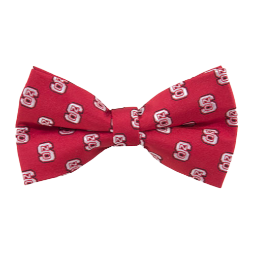 NC State Wolfpack Red Repeat Logo Pre Tied Bow Tie