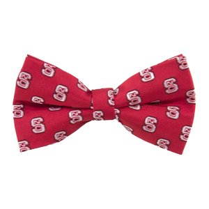 NC State Wolfpack Red Repeat Logo Pre Tied Bow Tie