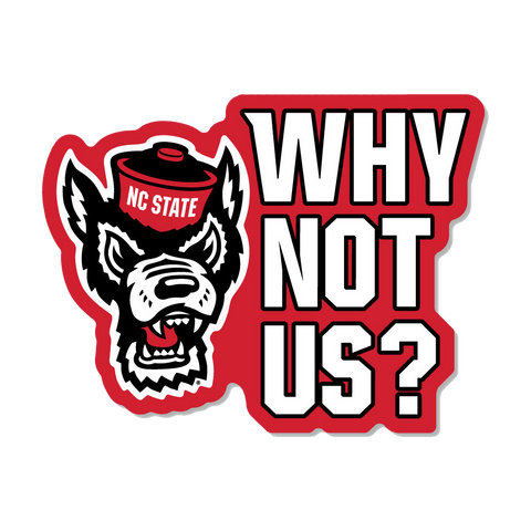 3.5" Why Not Us? Rugged Sticker