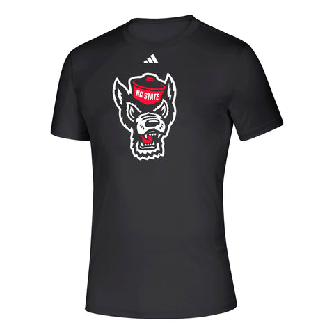 NC State Wolfpack adidas Black Wolfhead Creator T-Shirt