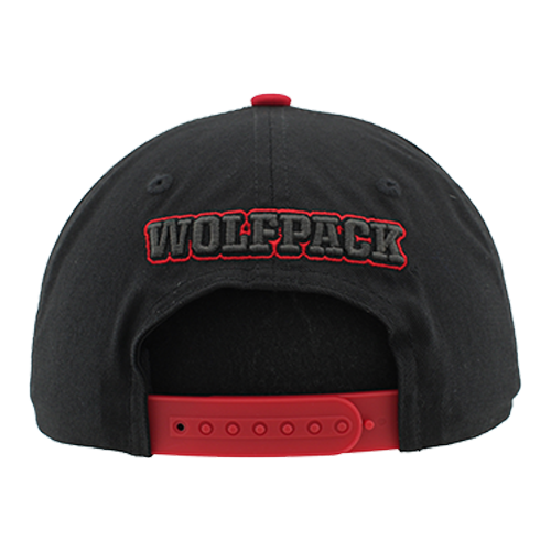 NC State Wolfpack Blackout Vault Slobbering Wolf Adjustable Hat