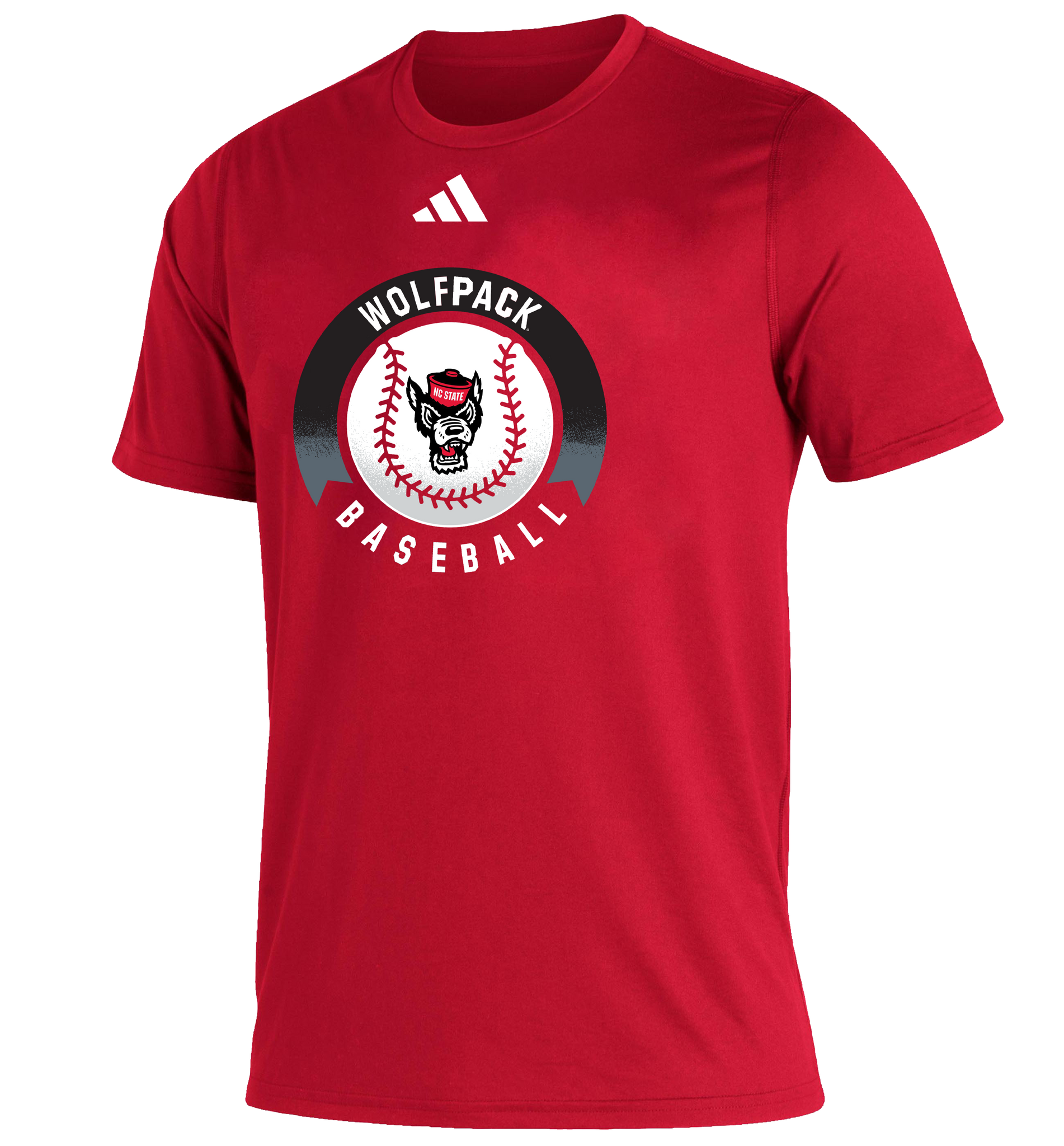 NC State Wolfpack Adidas Creator Red Baseball T-shirt