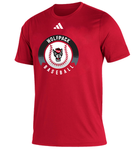 NC State Wolfpack Adidas Creator Red Baseball T-shirt