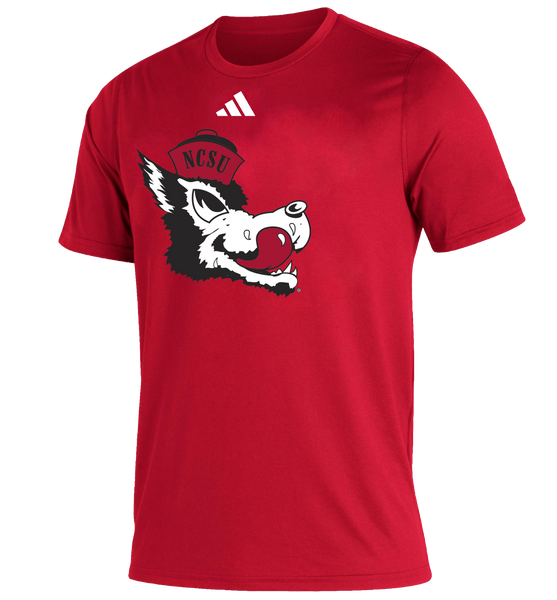 NC State Wolfpack Adidas Red Slobbering Wolf Creator T-Shirt