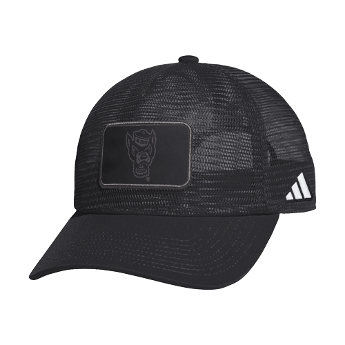 NC State Wolfpack adidas Mesh Tear-Away Patch Adjustable Hat