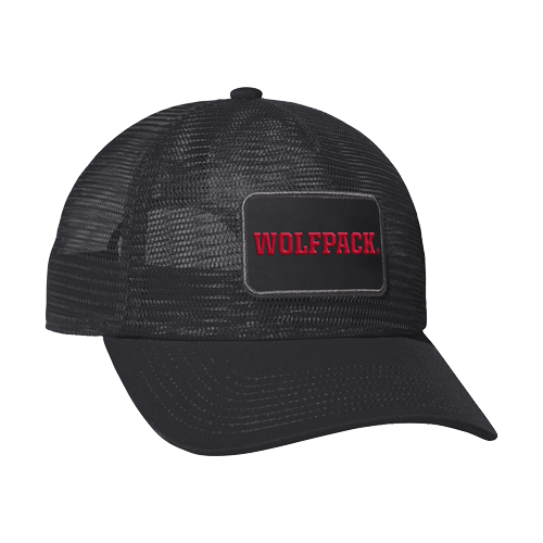 NC State Wolfpack adidas Mesh Tear-Away Patch Adjustable Hat