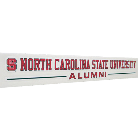 NC State Wolfpack Alumni Banner w/ Block S Vinyl Decal