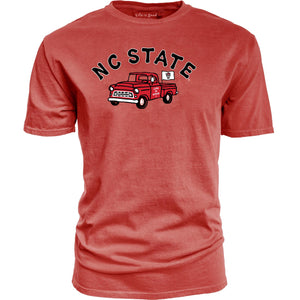 NC State Wolfpack Heather Red Life is Good Jake Truck T-Shirt