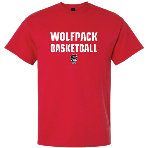 NC State Wolfpack Basketball Red Short Sleeve T-shirt