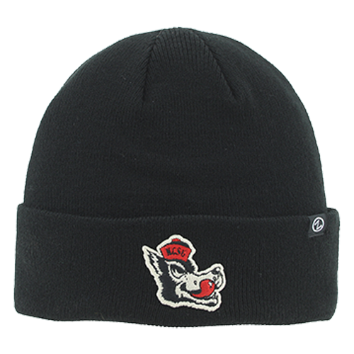 NC State Wolfpack Black Vault Slobbering Wolf Cuff Beanie