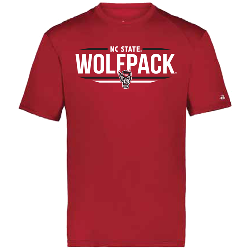 NC State Wolfpack Youth Red Wolfhead Performance T-Shirt