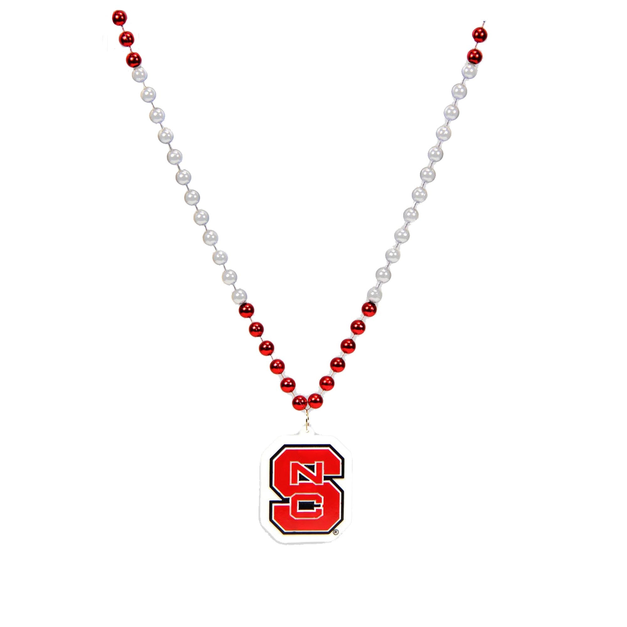 NC State Wolfpack Sport Beads W/Block S Medallion