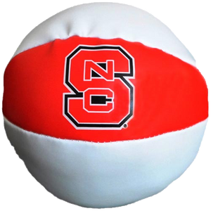 NC State Wolfpack 4" Mini Star Red and White Poly Basketball