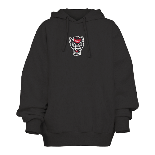 NC State Wolfpack Black Belvedere Oversized Hooded Sweatshirt