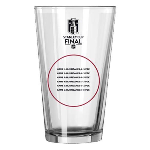 Carolina Hurricanes 2026 Stanley Cup Champions 16oz VGK Series Pint Glass