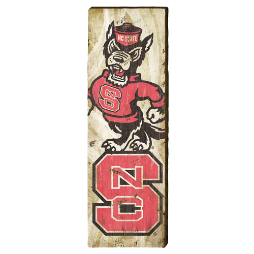NC State Wolfpack Large Logos Mill Wood Art