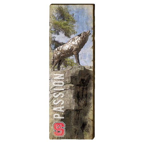 NC State Wolfpack Wolf Passion 1 Mill Wood Art
