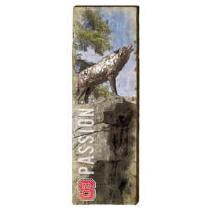 NC State Wolfpack Wolf Passion 1 Mill Wood Art