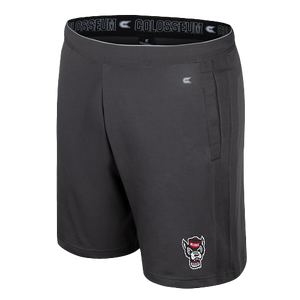 NC State Wolfpack Charcoal 7" Inseam Polyester Shorts