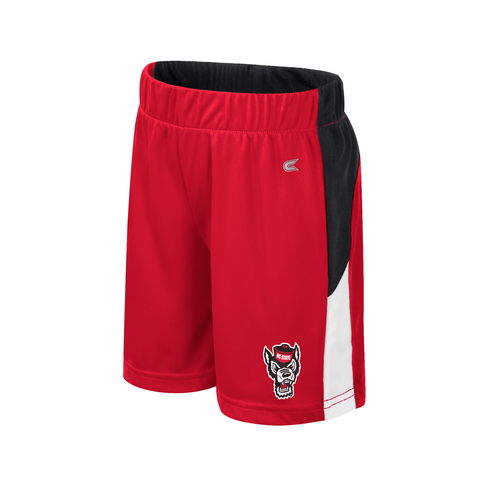 NC State Wolfpack Colosseum Toddler Red Wolfhead Shorts