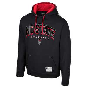 NC State Wolfpack Black 3D Embroidered W/Red Hood Sweatshirt