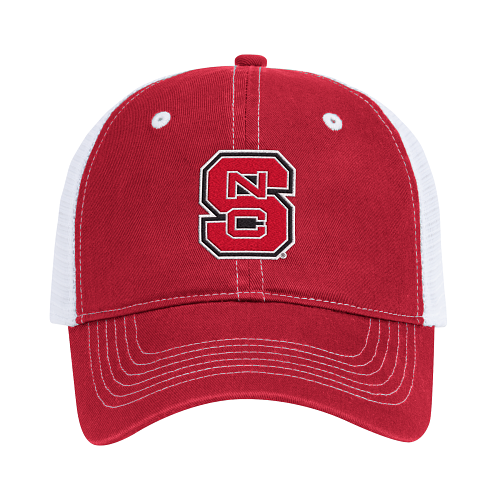 NC State Wolfpack Red and White Block S Adjustable Tailgate Hat