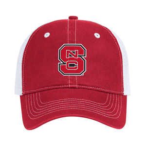 NC State Wolfpack Red and White Block S Adjustable Tailgate Hat