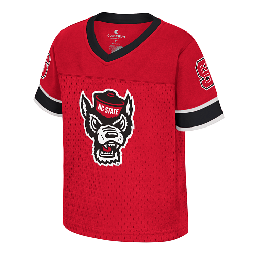 NC State Wolfpack Toddler Red Wolfhead Jersey