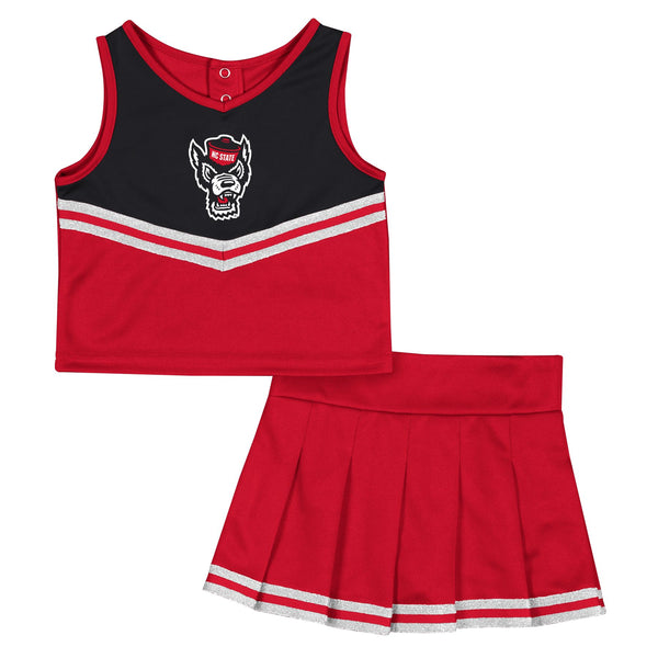 NC State Wolfpack Toddler Girls Time For Recess Cheer Set